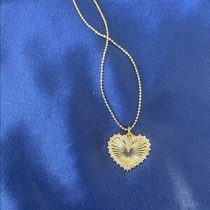 Elegant Gold Heart Pendant Necklace